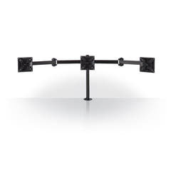 Ergonomisk skjermbrakett for 3 skjermer (14-24")