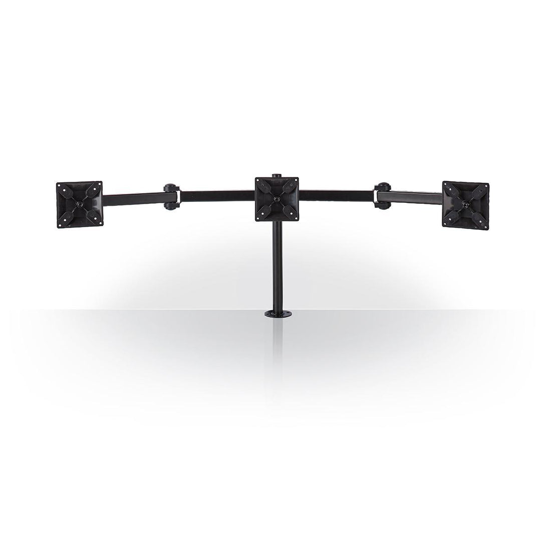 Ergonomisk skjermbrakett for 3 skjermer (14-24")