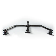 Ergonomisk skjermbrakett for 3 skjermer (14-24")