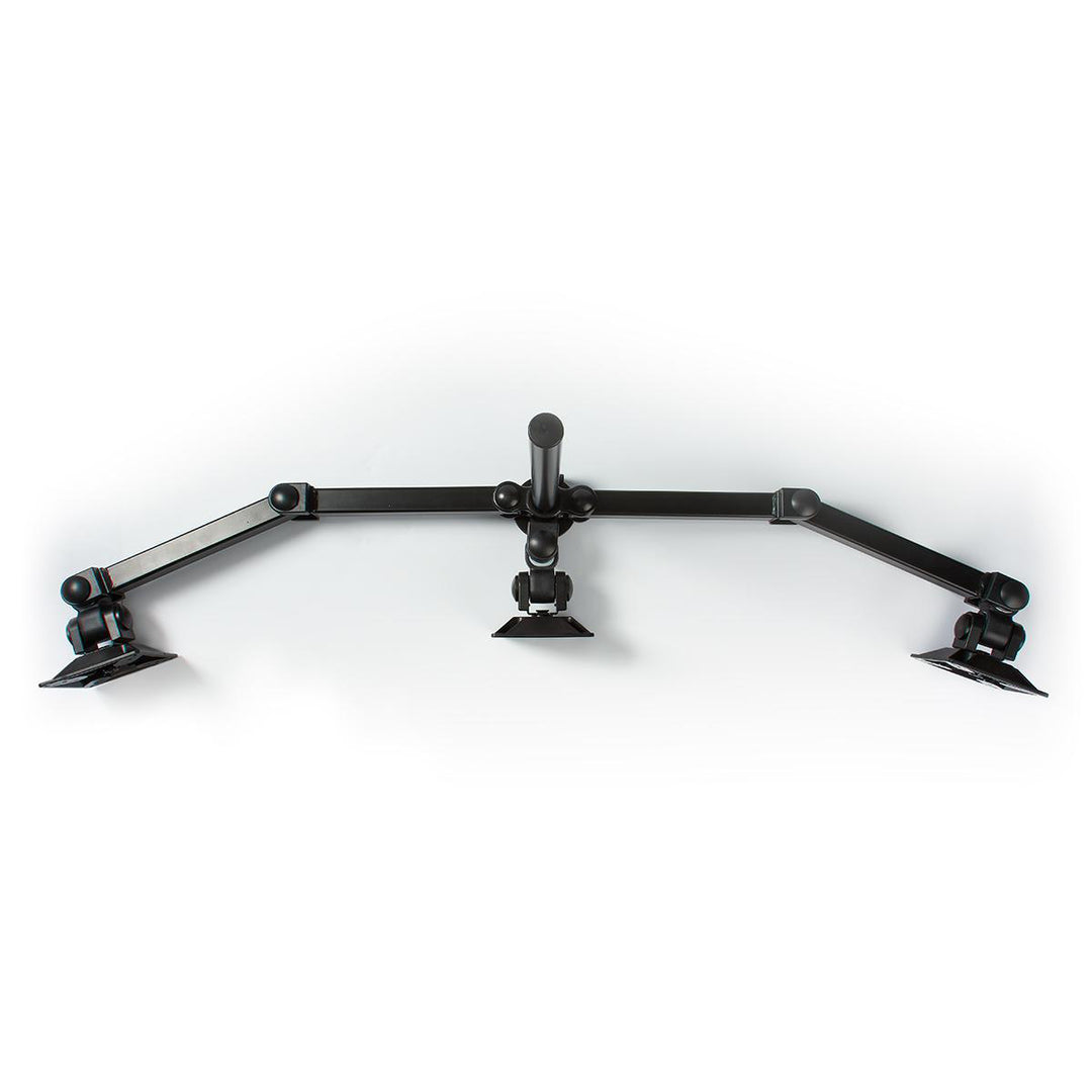 Ergonomisk skjermbrakett for 3 skjermer (14-24")