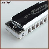 Easttop T008 Blues Harp Munnspill (F, Sølv)