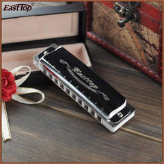 Easttop T008 Blues Harp Munnspill (F, Sølv)