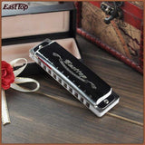 Easttop T008 Blues Harp Munnspill (F, Sølv)