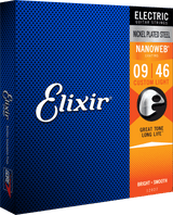 Elixir Nanoweb gitarstrenger (tilpasset lys, 09-46)