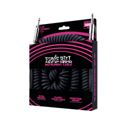 Ernie Ball 6044 gitarkabel (svart, 9m)