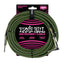 Ernie Ball 6066 gitarkabel (svart, grønn, 7,5 m)