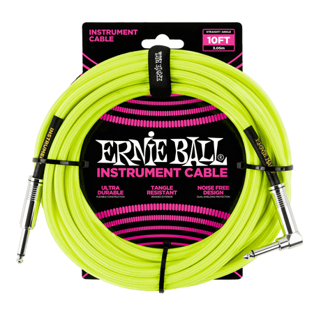 Ernie Ball 6080 gitarkabel (gul, 3m)