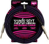 Ernie Ball 6395 Instrumentkabel 5,4 M (18 ft) - Svart & Pur