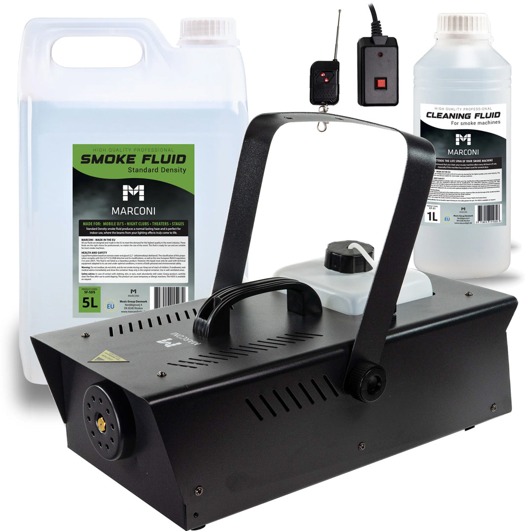 Marconi Røykmaskin (1200W) Bundle