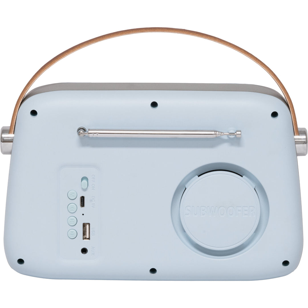 Madison Retro Radio med Bluetooth, FM og DAB (Lyseblå)