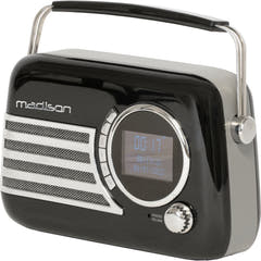 Madison Retro Radio med Bluetooth, FM og DAB (Sort)