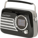 Madison Retro Radio med Bluetooth, FM og DAB (Sort)