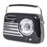 Madison Retro Radio med Bluetooth og FM (svart)