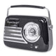 Madison Retro Radio med Bluetooth og FM (svart)