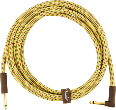 Fender Deluxe gitarkabel vinkelplugg (Tweed, 3m)