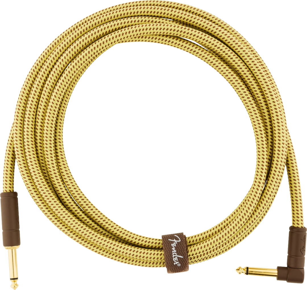 Fender Deluxe gitarkabel vinkelplugg (Tweed, 3m)