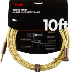 Fender Deluxe gitarkabel vinkelplugg (Tweed, 3m)
