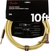 Fender Deluxe gitarkabel vinkelplugg (Tweed, 3m)