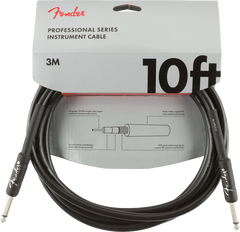 Fender profesjonell gitarkabel (svart, 3m)