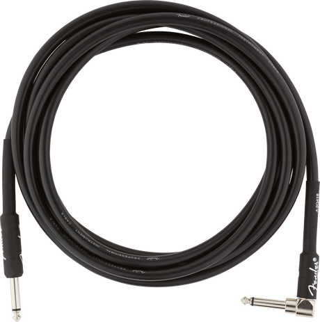 Fender profesjonell gitarkabel vinkelplugg (svart, 3m)