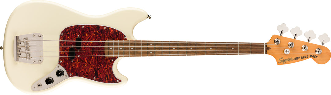 Fender Squier Classic Vibe '60s Mustang elektrisk bass (olympisk hvit)