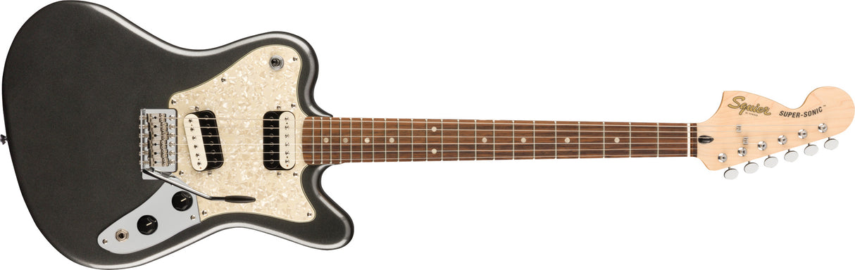 Fender Squier Paranormal Super-Sonic elektrisk gitar ( Graphite Metallic )