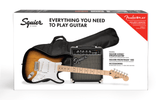 Fender Squier Sonic Stratocaster elektrisk gitar startpakke ( Sunburst )