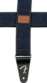 Fender x Wrangler Denim gitarstropp (Mørk Indigo, 2")