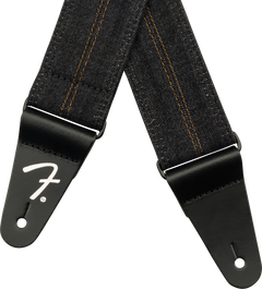 Fender x Wrangler Denim gitarstropp (vasket Black sting, 2")