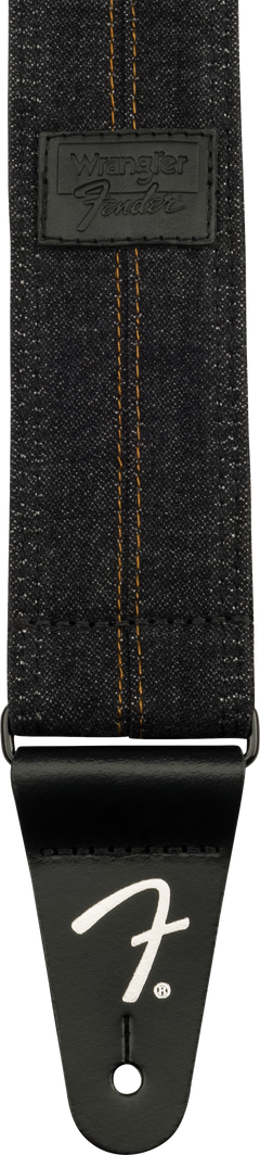Fender x Wrangler Denim gitarstropp (vasket Black sting, 2")