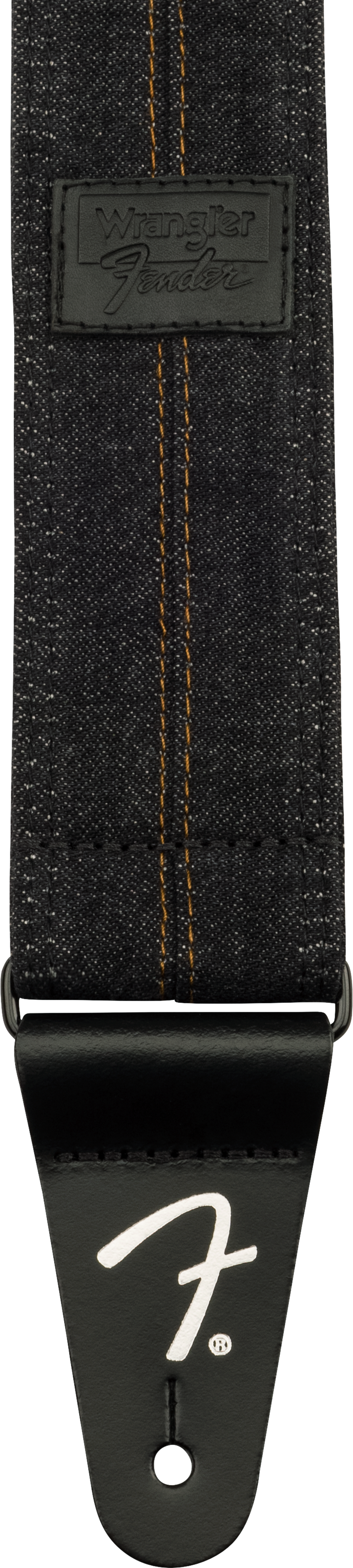 Fender x Wrangler Denim gitarstropp (vasket Black sting, 2")