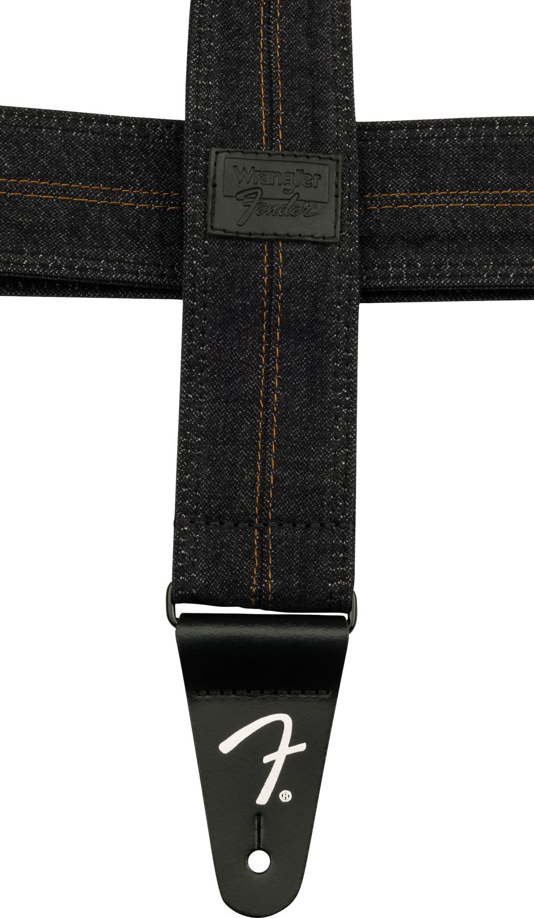 Fender x Wrangler Denim gitarstropp (vasket Black sting, 2")