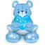 Folieballong med Base Bear 'It's a Boy' (blå, 61 cm)