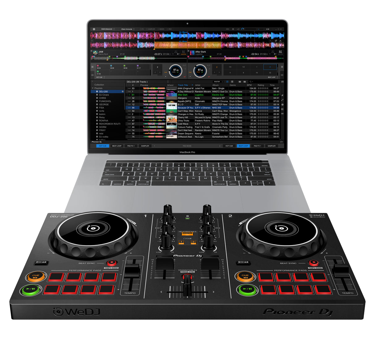 Pioneer DJ DDJ-200 DJ Kontroller 