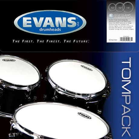 Evans EC2S skinnpakke fusjonssett klart - 10", 12", 14"