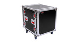 Gator G-TOUR 12U CAST rackcase 12U med hjul