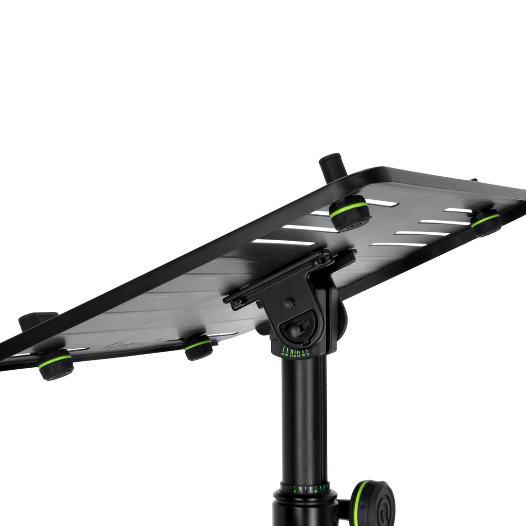 Gravity FT 01 LT T B – Fleksibelt laptopbrett til DJ-bord