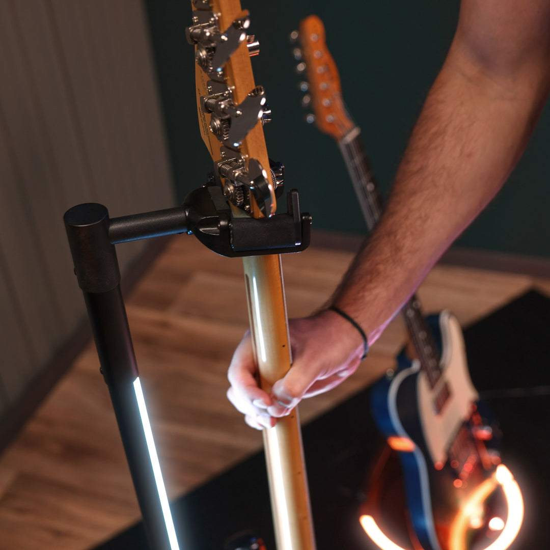 Gravity GS LS 01 NH B - Gitarer GLOW-STAND®, Neckhug