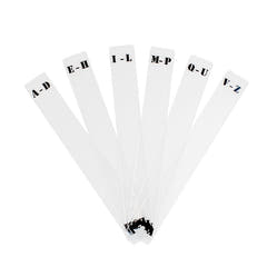 Akryldelere for Vinylplater (6 stk.) (A-Z)