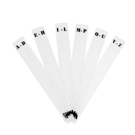 Akryldelere for Vinylplater (6 stk.) (A-Z)
