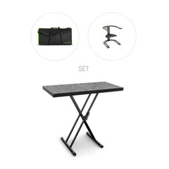 Gravity KSX 2 RD SET 2 - Dobbelt X-formet keyboardstativ og støttebord, sett 2