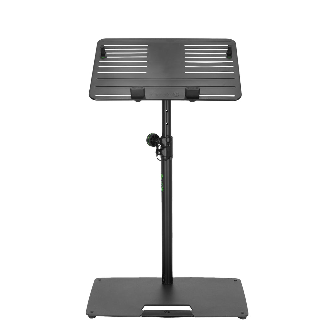 Gravity LTS T 02 B - Universelt laptopstativ med justerbare holdepinner og stålbase, svart