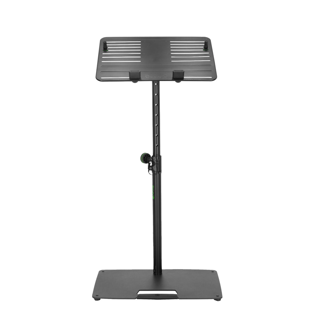 Gravity LTS T 02 B - Universelt laptopstativ med justerbare holdepinner og stålbase, svart