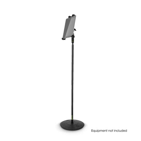 Gravity MA T TH 02 SET 2 - Tablet-holder for reisende og enhånds mikrofonStativ med rund fot