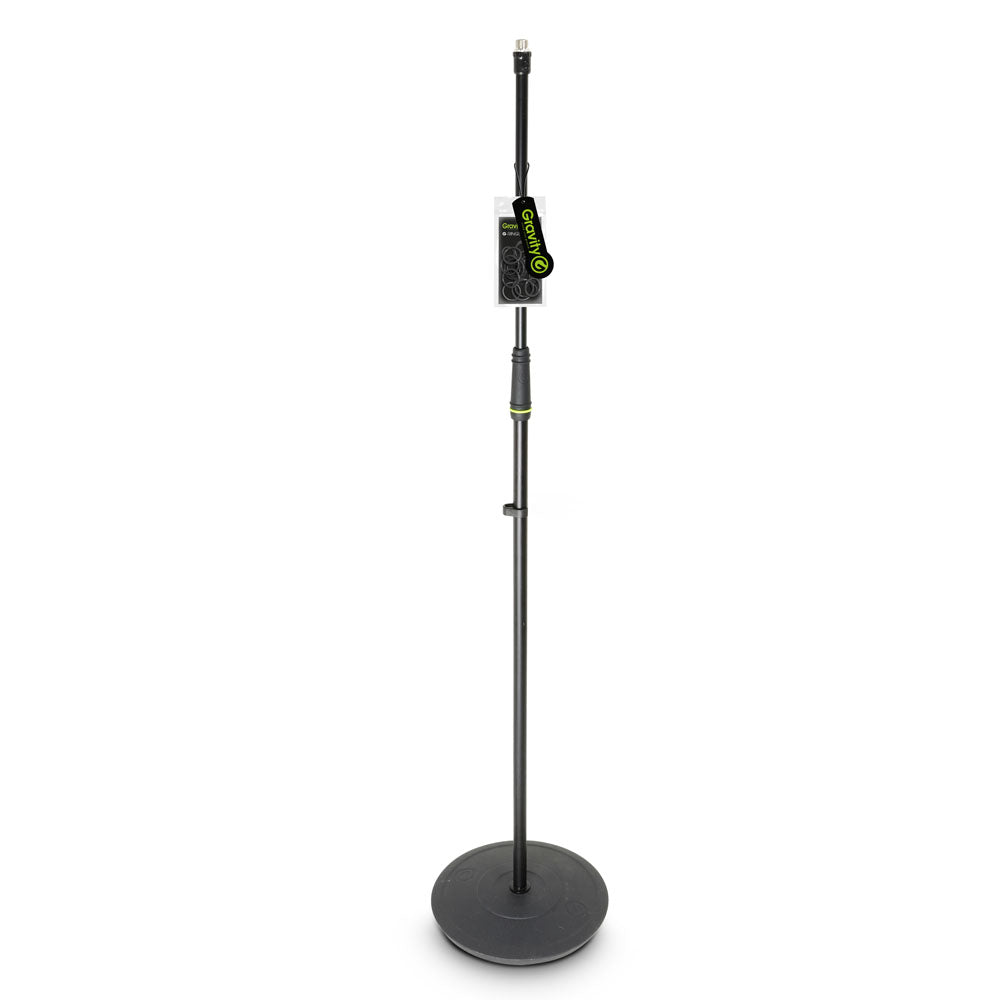 Gravity MS 23 - Mikrofonstativ med rund base, svart