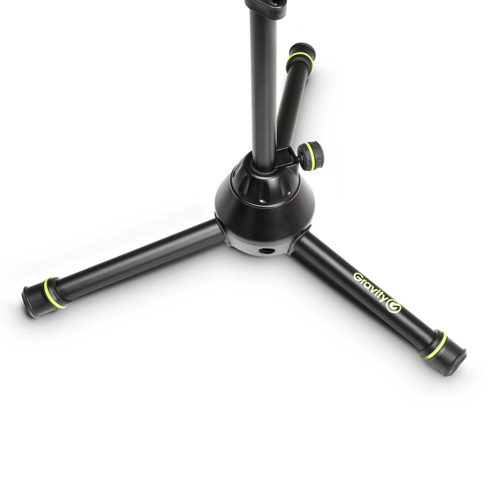 Gravity MS 3122 HDB - Kort kraftig mikrofonstativ for hard bruk med sammenleggbar trefot