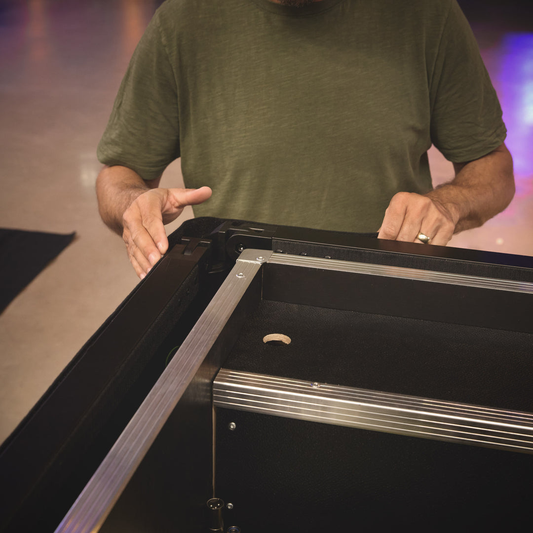 Gravity PAD T S – Kort horisontal teleskopisk tverrstang for Pipe and Drape-gardinsystem