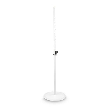 Gravity SSP WB SET 1 W - Høyttalerstativ med base og vektplate i støpejern, hvit