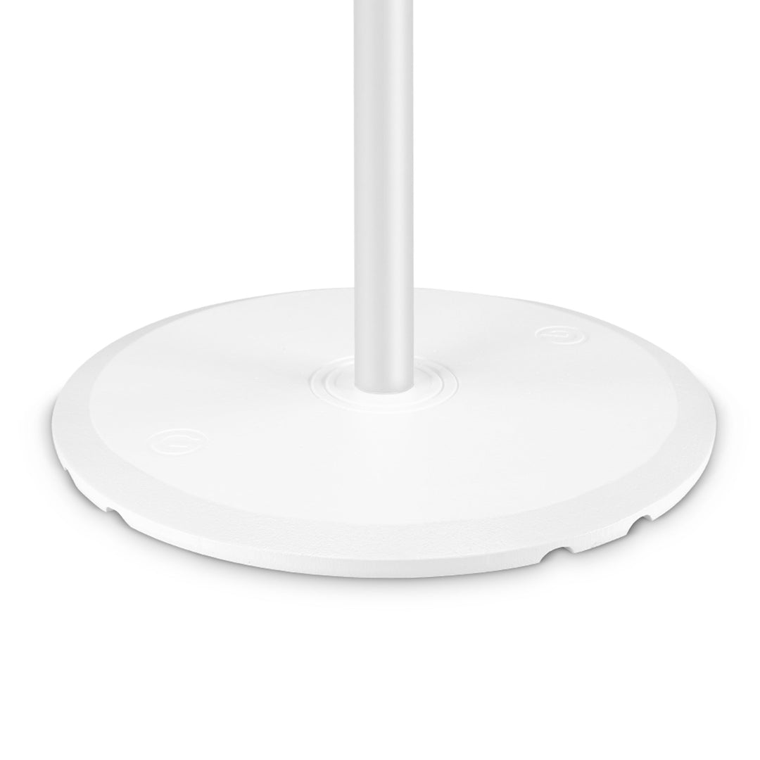 Gravity SSP WB SET 1 W - Høyttalerstativ med base og vektplate i støpejern, hvit