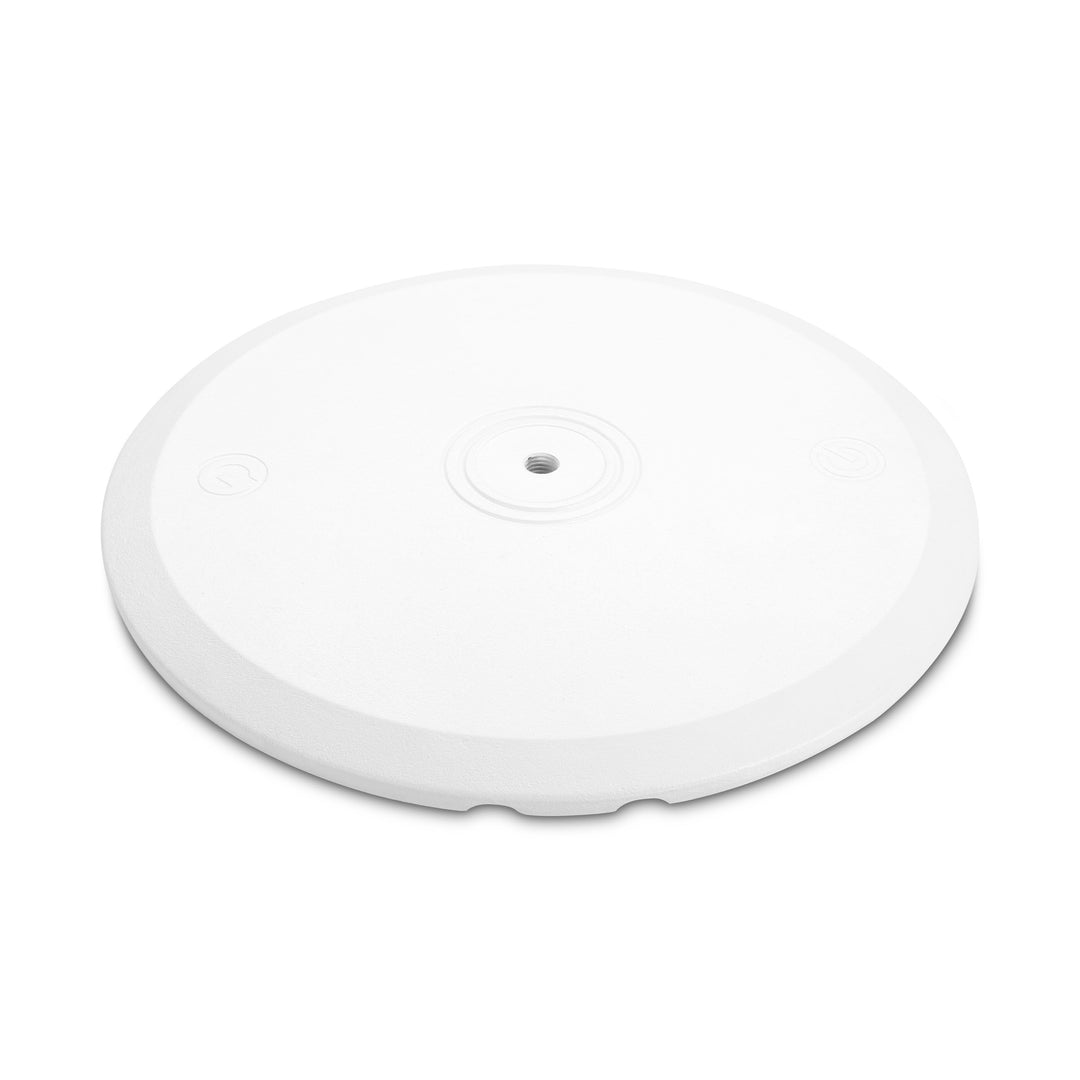 Gravity SSP WB SET 1 W - Høyttalerstativ med base og vektplate i støpejern, hvit